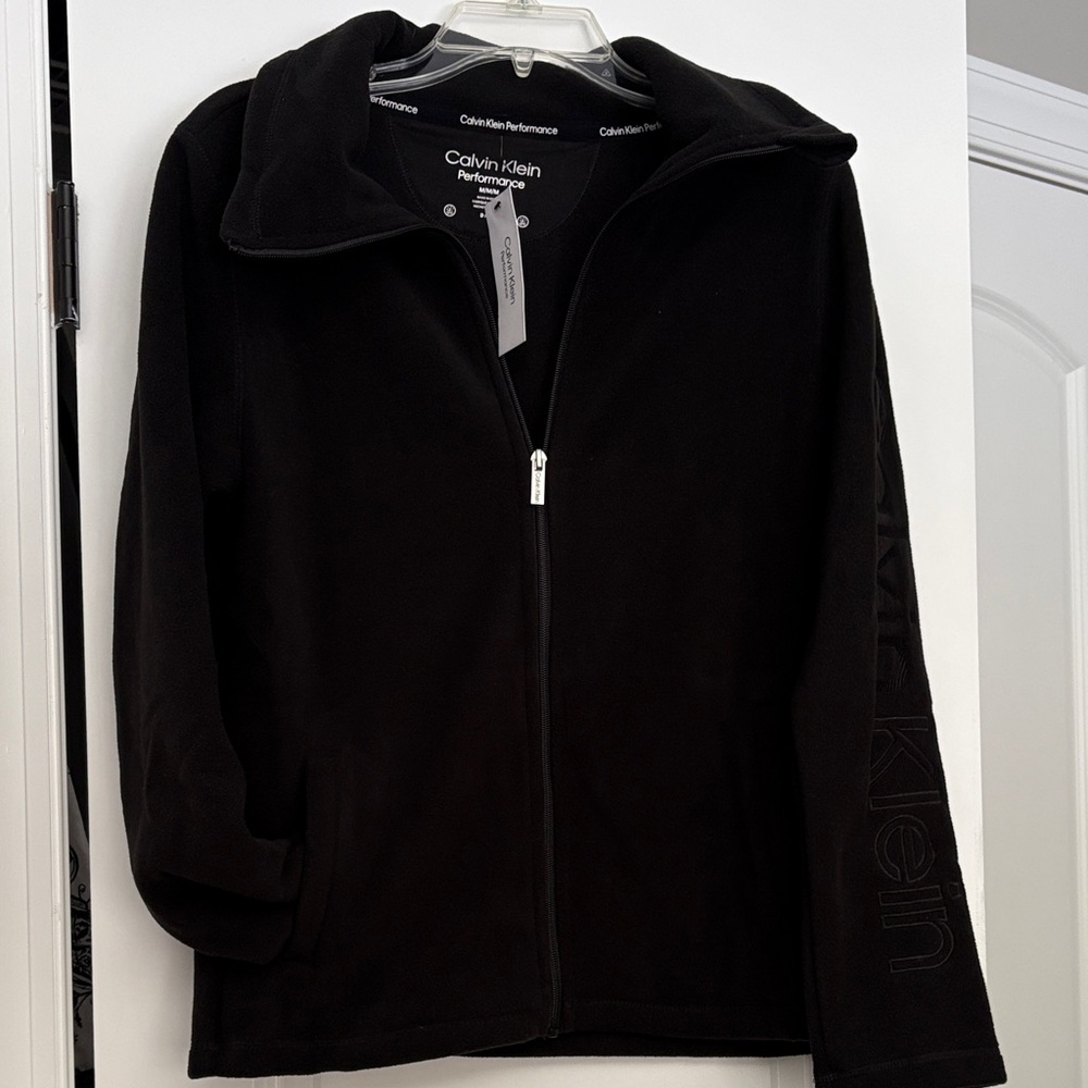 Calvin Klein Black Performance Fleece Jacket